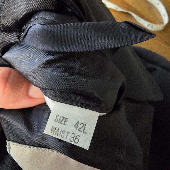 Mazzoni‎ Blazer Jacket Men's 42L Navy Polyester - Picture 12 of 12